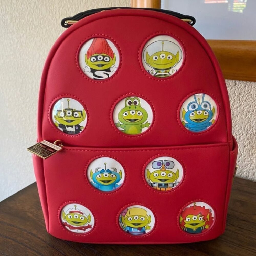 Loungefly Pixar Toy Story Alien Remix Mini Backpack 2020 Summer Convention SDCC